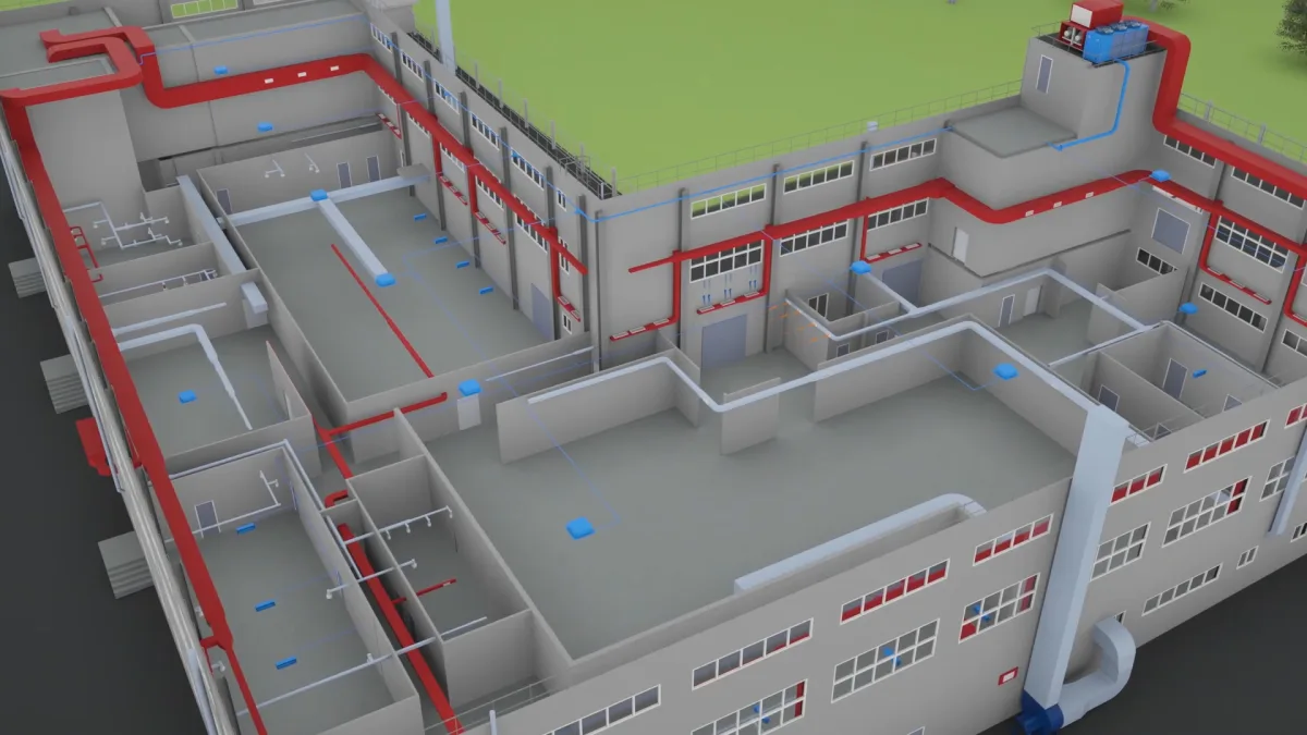 3D-презентация · 3D схема производственного помещения