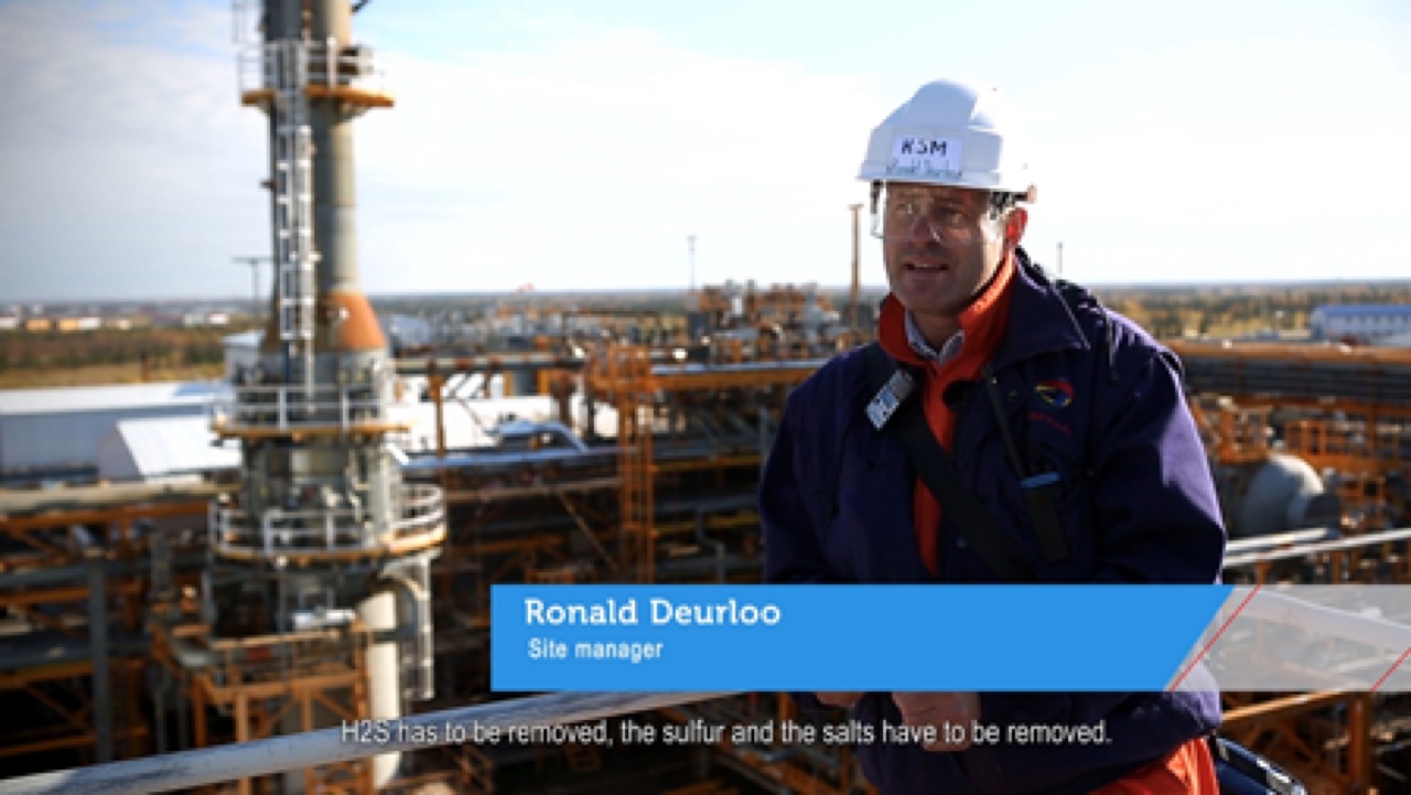 интервью Ronald Deurloo, Site Manager Харьяги, на фоне производства
