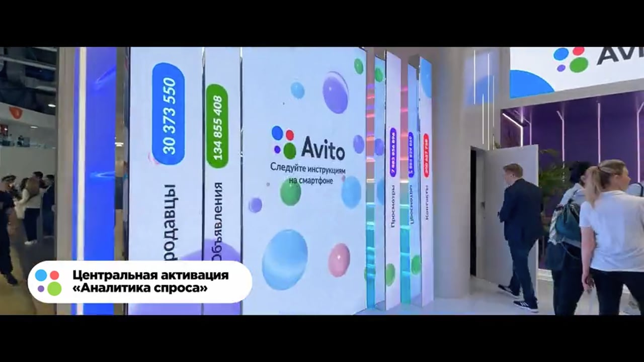 Авито · деловая выставка в Москве — видеоролик стенда и переговоров