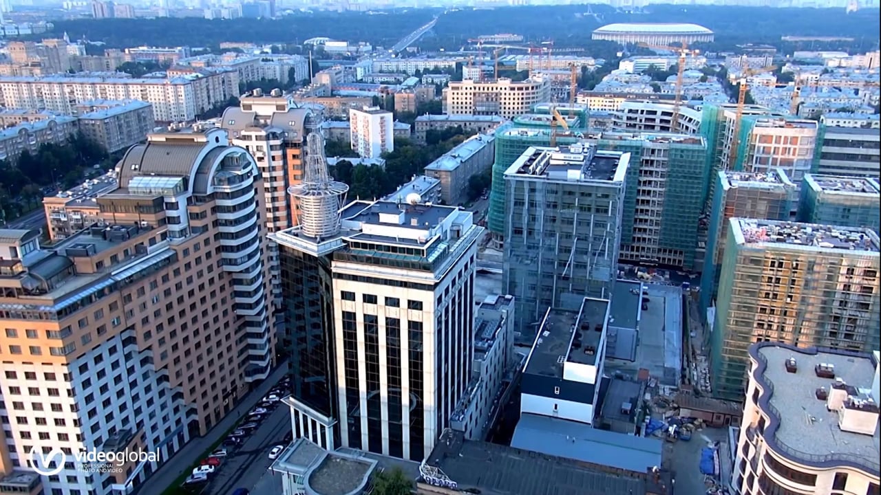 Аэросъёмку производства в Москве