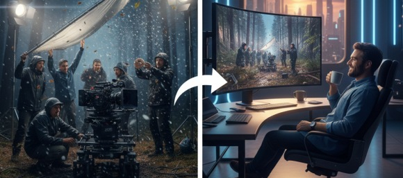 Генерация видео из текста для бизнеса с помощью Google Veo 3.1